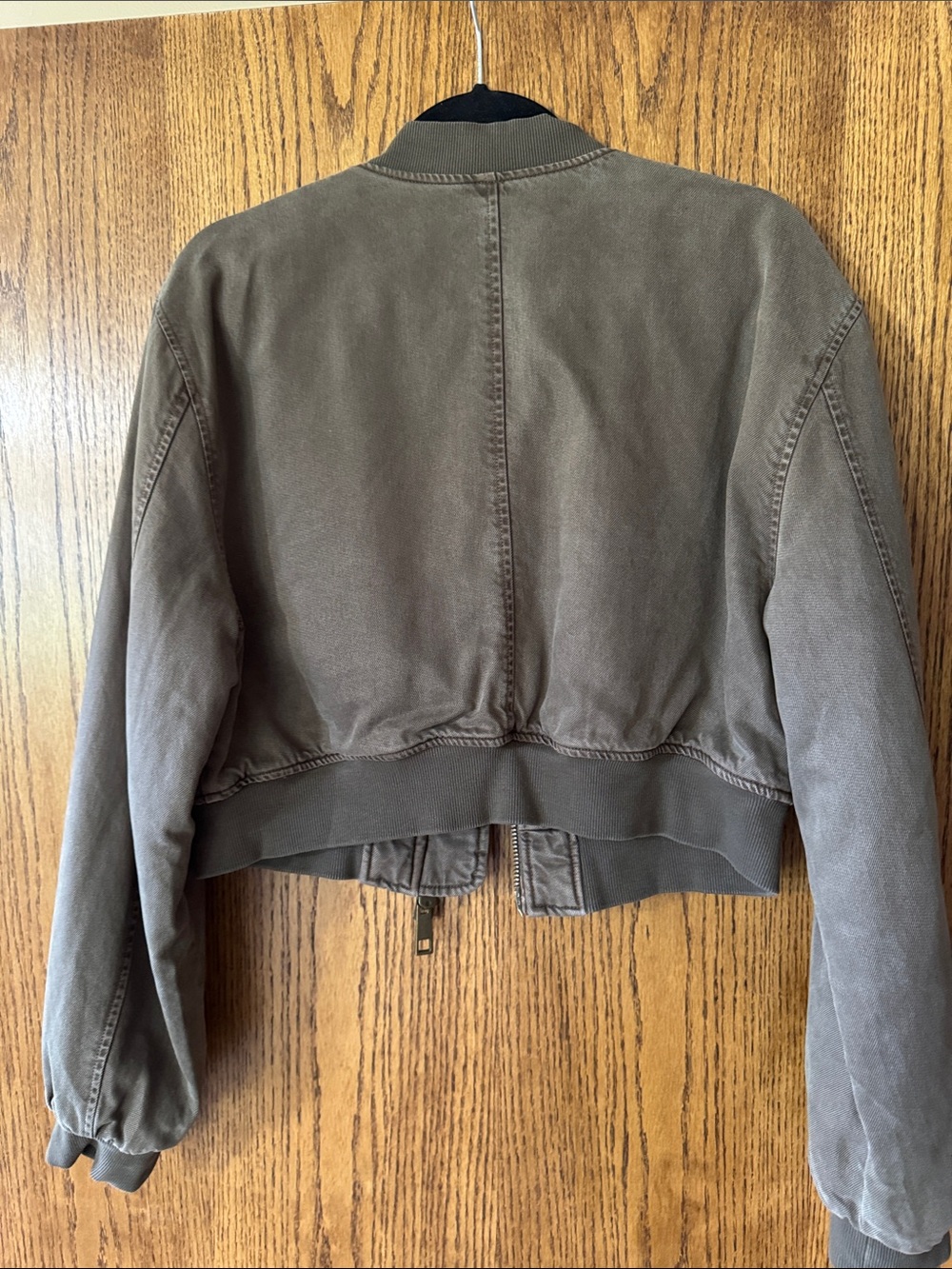 NWT- YFB Cropped Large Billy Bomber Jacket in Army green - Women's Jacket & Coat - Picture 2 of 10